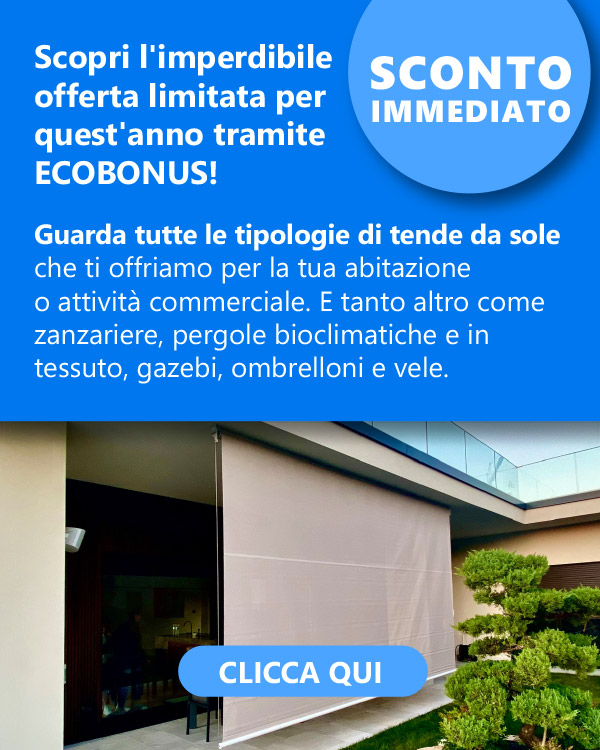 Tutte le tipologia di tende da sole in offerta