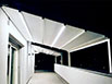 Pergola con tessuto e LED